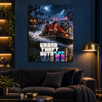 GTA VI Midnight Wetlands Metal Poster