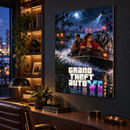 GTA VI Midnight Wetlands Metal Poster