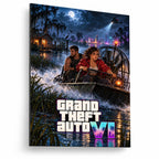 GTA VI Midnight Wetlands Metal Poster