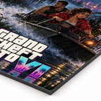 GTA VI Midnight Wetlands Metal Poster