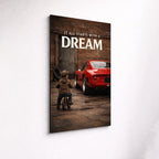 Motivations-Metallbild „Alles beginnt mit einem Traum“ – hochwertiges Aluminium-Wandbild, Produktbild 2