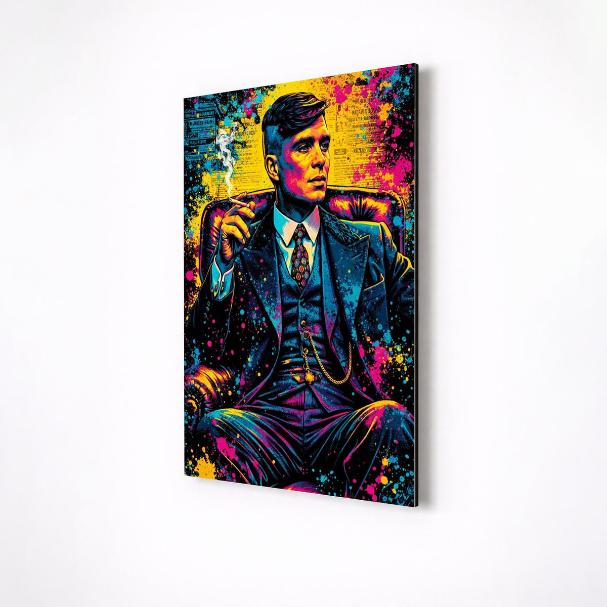 Thomas Shelby Peaky Blinders Metal Wall Art – premium aluminum metal wall art, product image 4