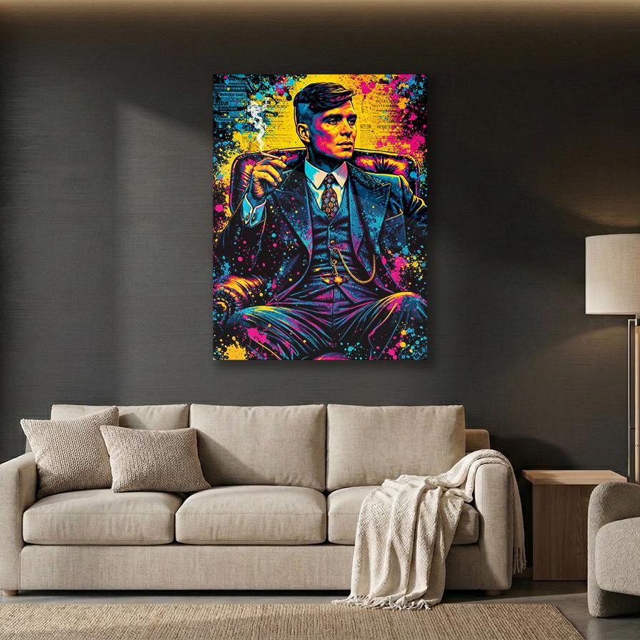 Thomas Shelby Peaky Blinders Metal Wall Art – premium aluminum metal wall art, product image 10