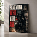 Remember Who You Are Motorcycle Metal Wall Art – premium aluminum metal wall art, product image 1