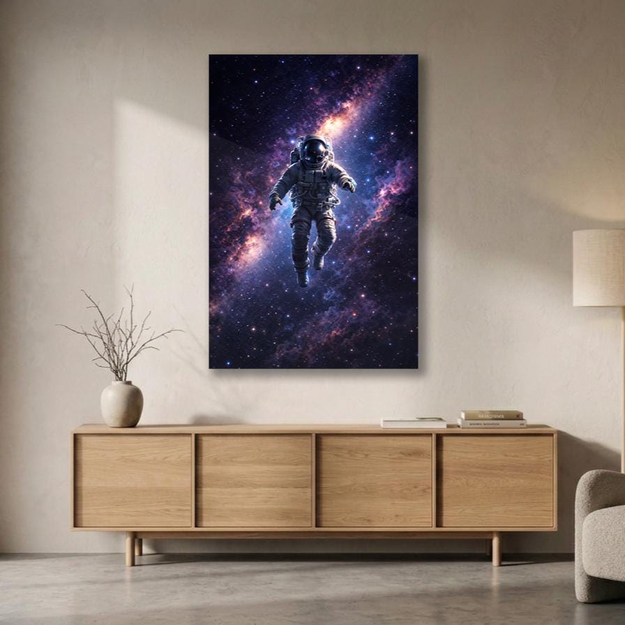 Astronaut Galaxy Metal Wall Art – premium aluminum metal wall art, product image 8
