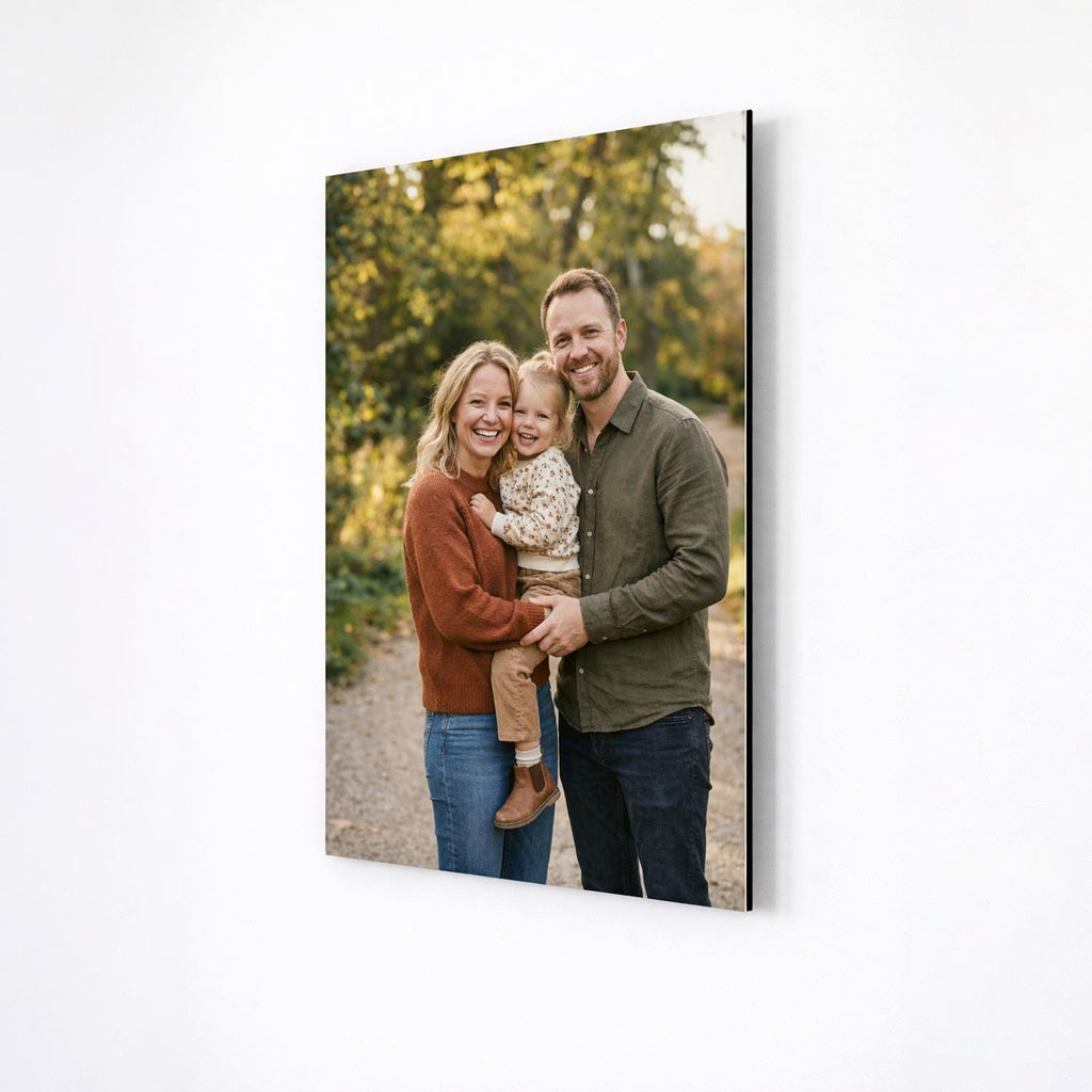 Custom Family Photo Metal Print – premium aluminum metal wall art, product image 5