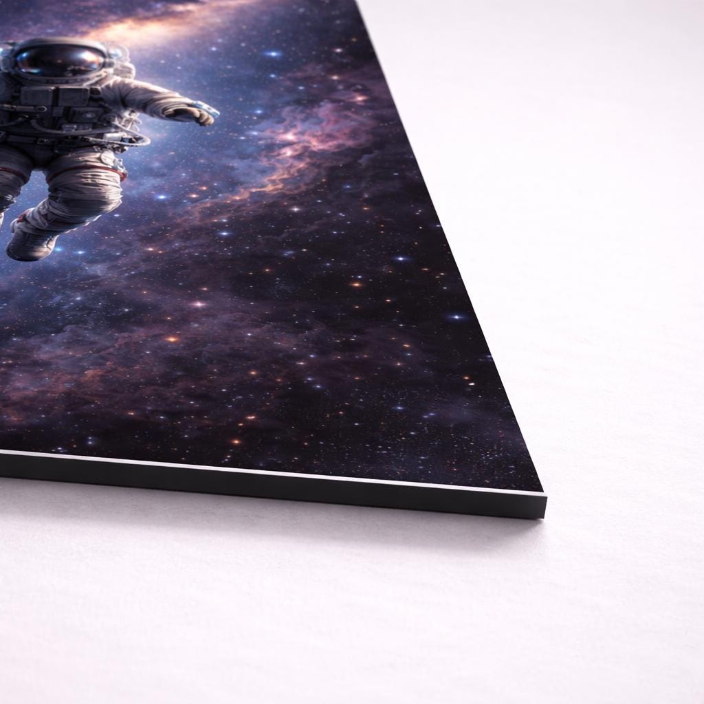 Astronaut Galaxy Metal Wall Art – premium aluminum metal wall art, product image 5