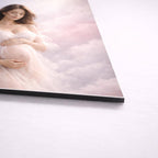 Portrait de grossesse personnalisé sur métal d’après votre photo – décoration murale premium en aluminium, image produit 6