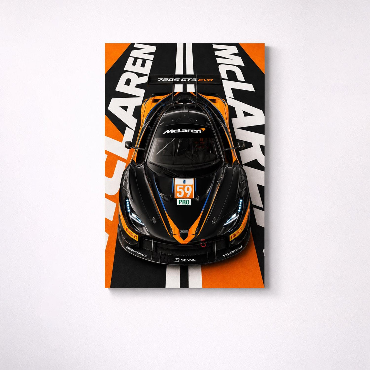 McLaren 720S GT3 Metal Wall Art – arte mural premium de aluminio, imagen del producto 8