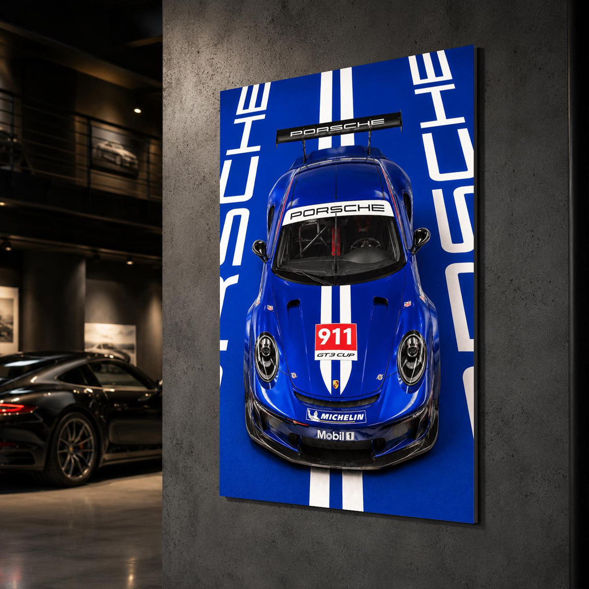 Porsche 911 GT3 RS Metal Wall Art – premium aluminum metal wall art, product image 1