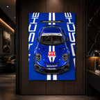 Porsche 911 GT3 RS Metal Wall Art — премиальный настенный постер на алюминии, изображение товара 2