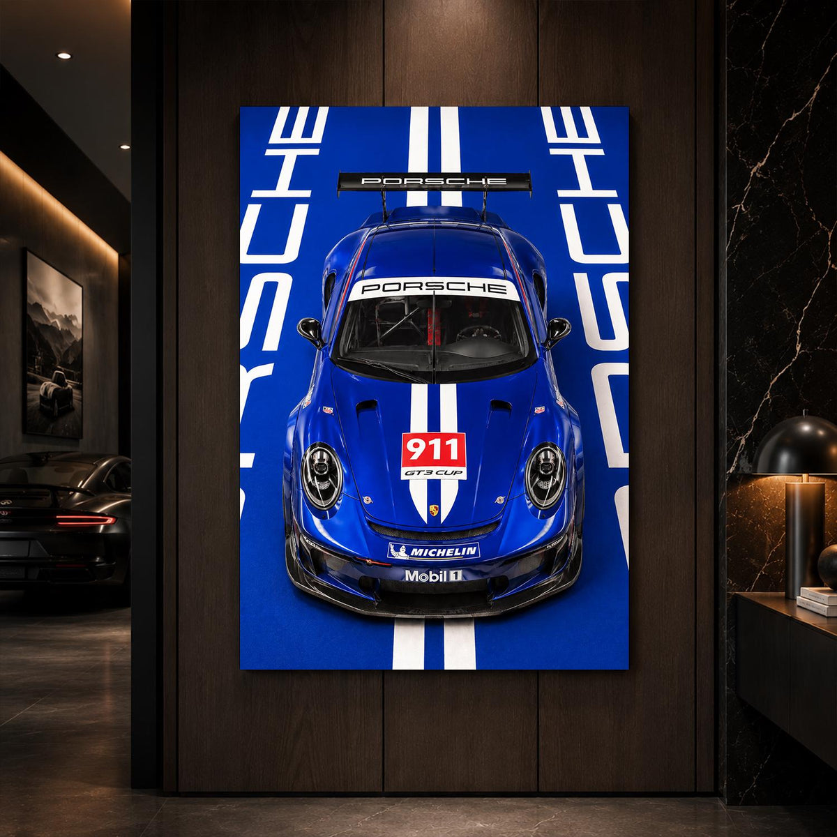 Porsche 911 GT3 RS Metal Wall Art – premium aluminum metal wall art, product image 2