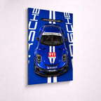 Porsche 911 GT3 RS Metal Wall Art — премиальный настенный постер на алюминии, изображение товара 7