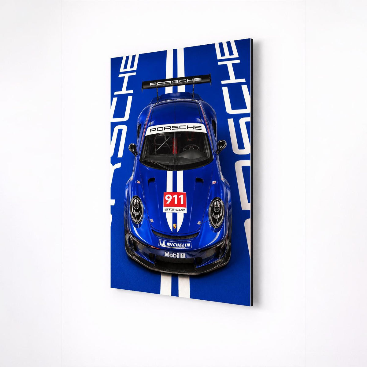 Porsche 911 GT3 RS Metal Wall Art — премиальный настенный постер на алюминии, изображение товара 9