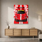 Ferrari 488 GT3 Metal Wall Art — премиальный настенный постер на алюминии, изображение товара 10