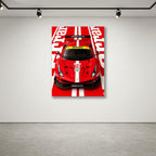 Ferrari 488 GT3 Metal Wall Art — премиальный настенный постер на алюминии, изображение товара 8