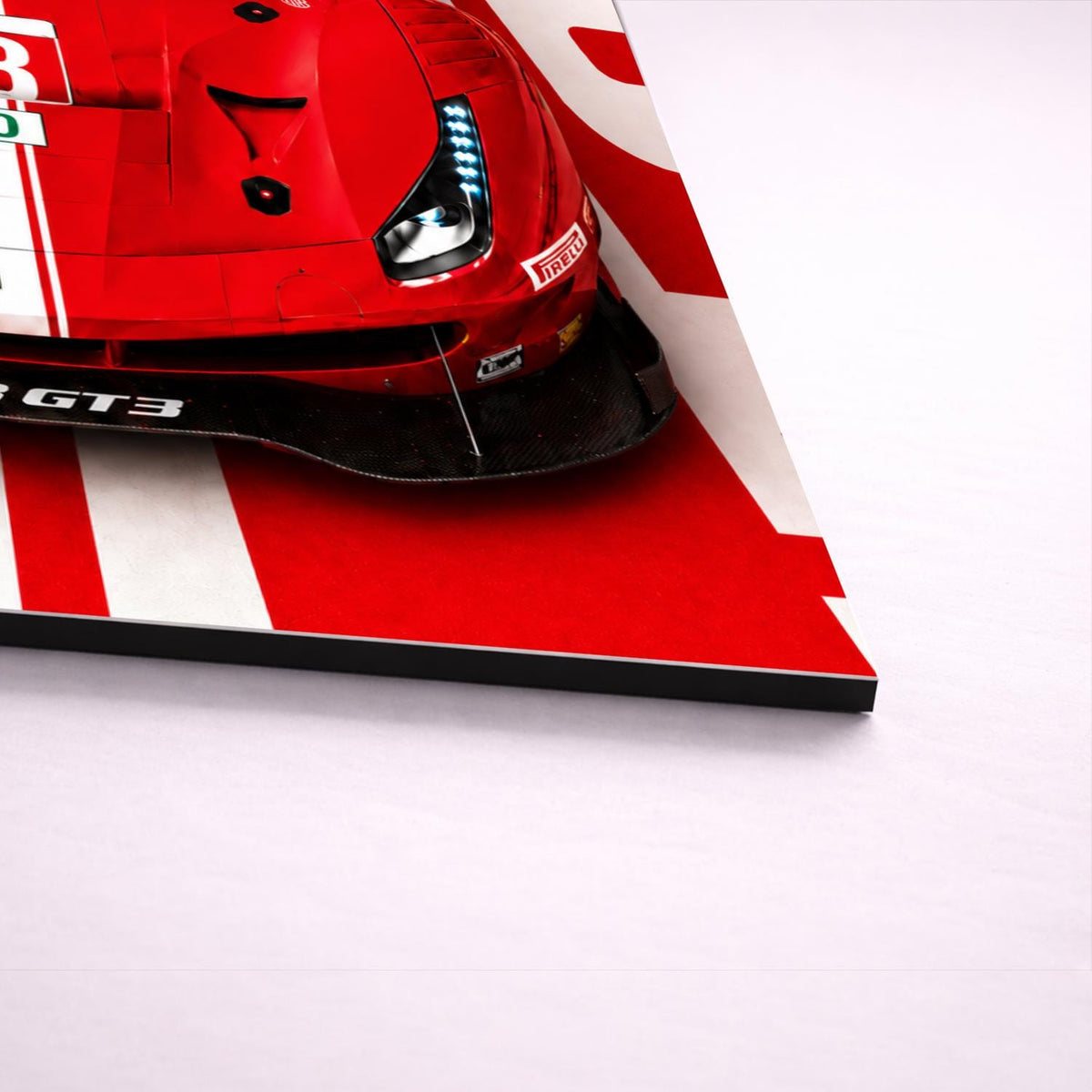 Ferrari 488 GT3 Metal Wall Art — премиальный настенный постер на алюминии, изображение товара 9