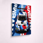 BMW M4 G82 GT3 Metal Wall Art – arte da parete premium in alluminio, immagine prodotto 3