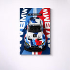 BMW M4 G82 GT3 Metal Wall Art – arte da parete premium in alluminio, immagine prodotto 4