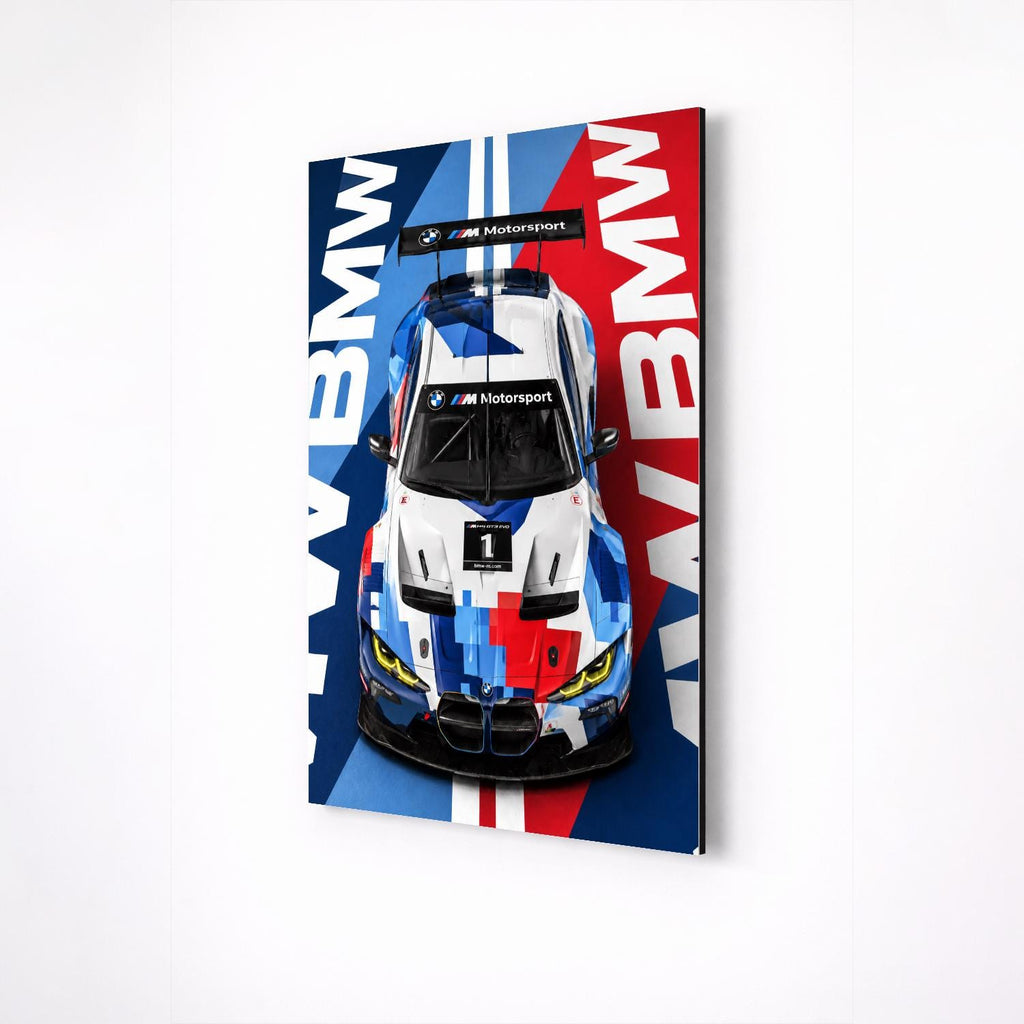 BMW M4 G82 GT3 Metal Wall Art – arte da parete premium in alluminio, immagine prodotto 5