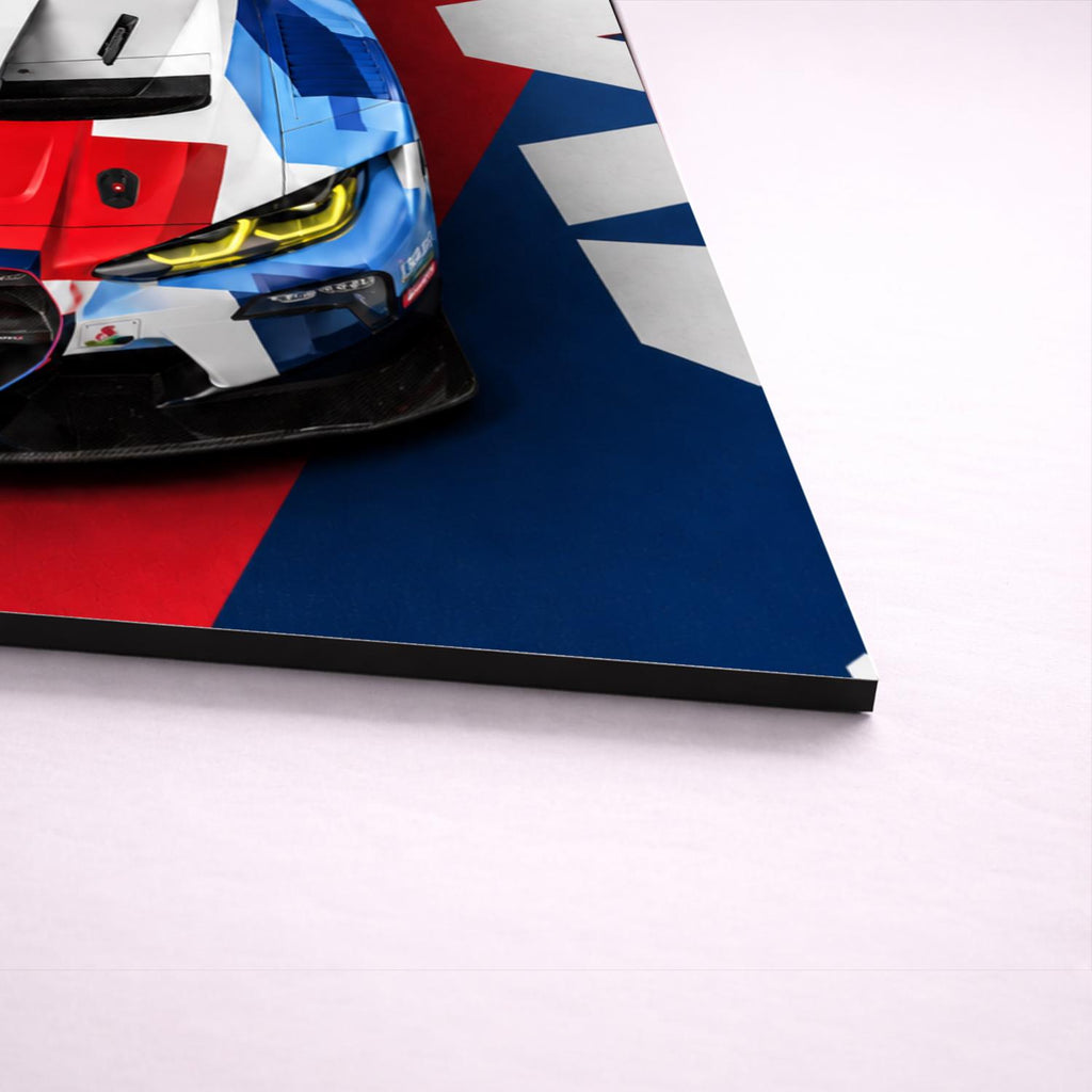 BMW M4 G82 GT3 Metal Wall Art – arte da parete premium in alluminio, immagine prodotto 8