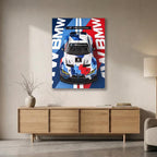 BMW M4 G82 GT3 Metal Wall Art – arte da parete premium in alluminio, immagine prodotto 9