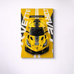Corvette Z06 GT3.R Metal Wall Art – hochwertiges Aluminium-Wandbild, Produktbild 4