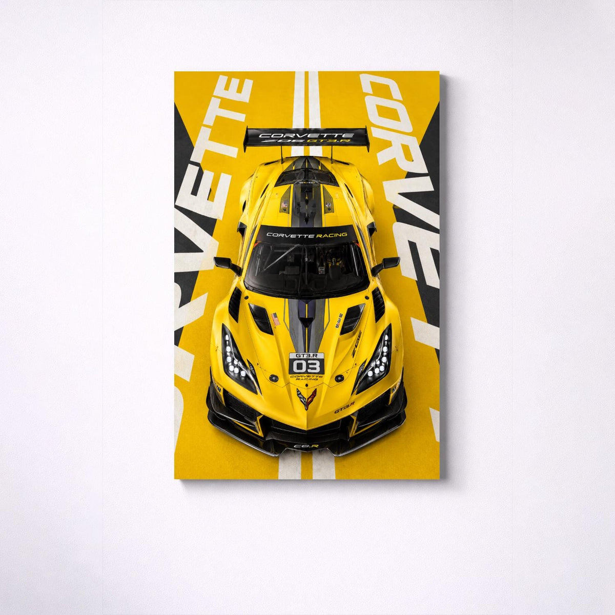 Corvette Z06 GT3.R Metal Wall Art – premium aluminum metal wall art, product image 4