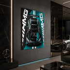Mercedes-AMG GT3 Metal Wall Art – premium aluminum metal wall art, product image 1