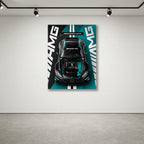 Mercedes-AMG GT3 Metal Wall Art – premium aluminum metal wall art, product image 10