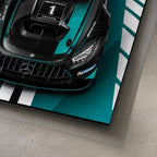 Mercedes-AMG GT3 Metal Wall Art – premium aluminum metal wall art, product image 3