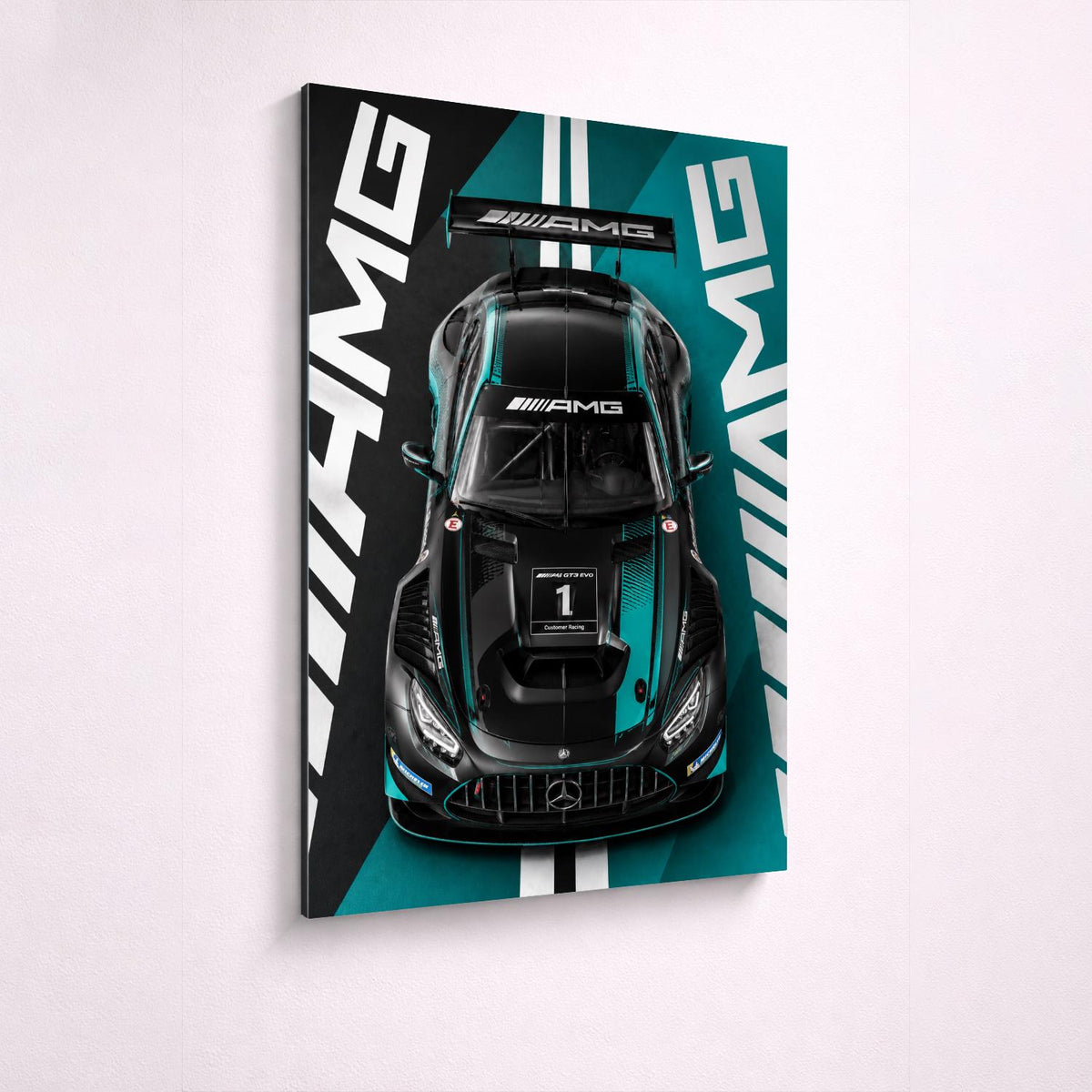 Mercedes-AMG GT3 Metal Wall Art – premium aluminum metal wall art, product image 4
