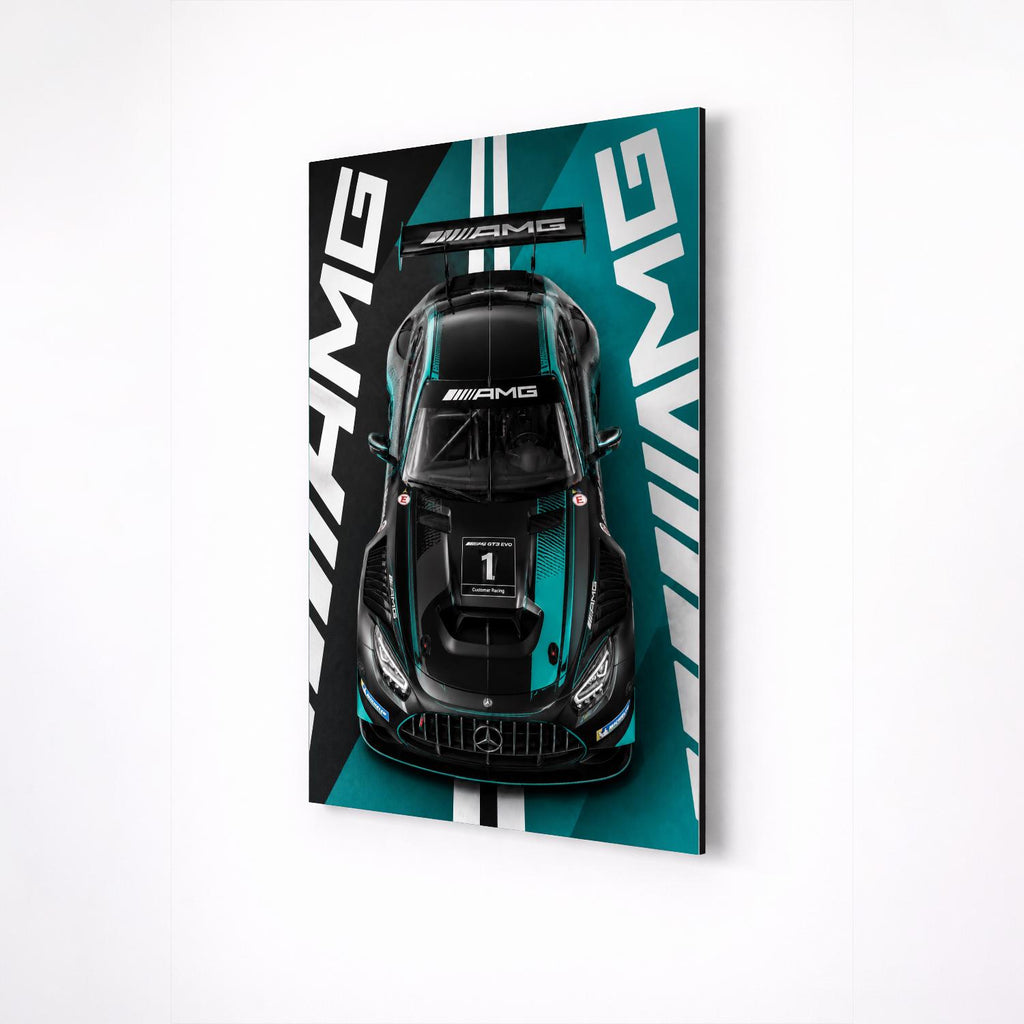 Mercedes-AMG GT3 Metal Wall Art – premium aluminum metal wall art, product image 6