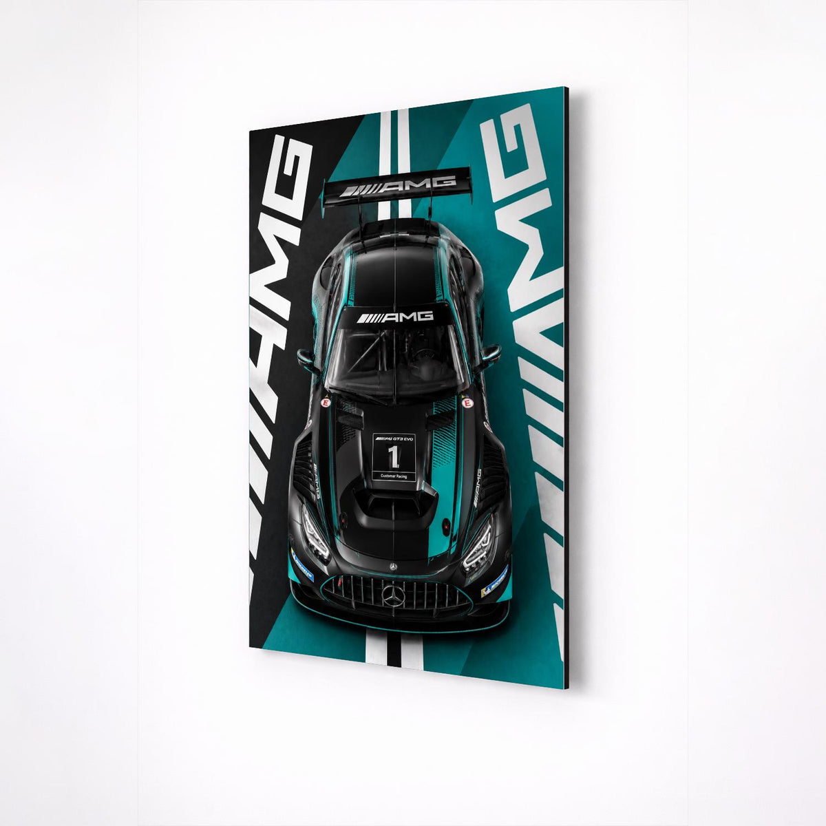 Mercedes-AMG GT3 Metal Wall Art – premium aluminum metal wall art, product image 6