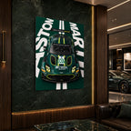 Aston Martin Vantage GT3 Metal Wall Art – premium aluminum metal wall art, product image 1