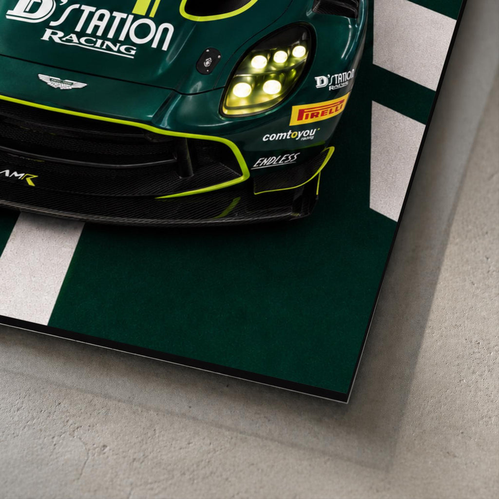 Aston Martin Vantage GT3 Metal Wall Art – premium aluminum metal wall art, product image 3