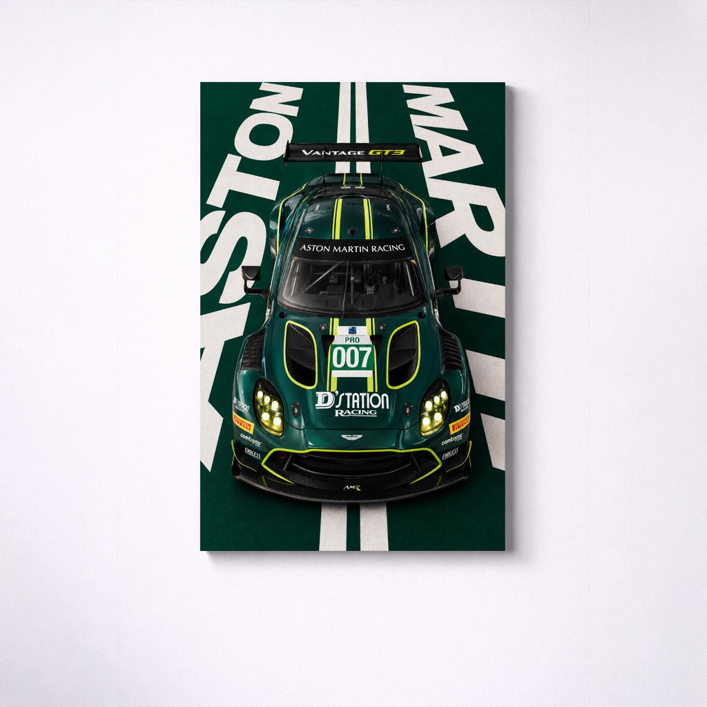 Aston Martin Vantage GT3 Metal Wall Art – premium aluminum metal wall art, product image 5