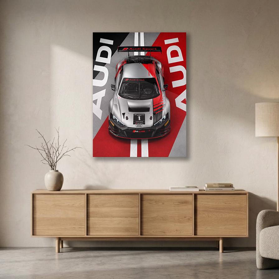 Audi R8 LMS GT3 Metal Wall Art – 上質なアルミ製メタルウォールアート、商品画像 10