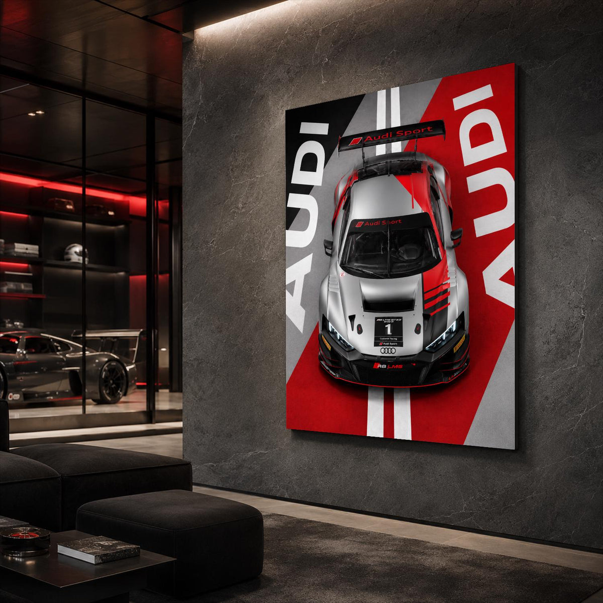 Audi R8 LMS GT3 Metal Wall Art – premium aluminum metal wall art, product image 2