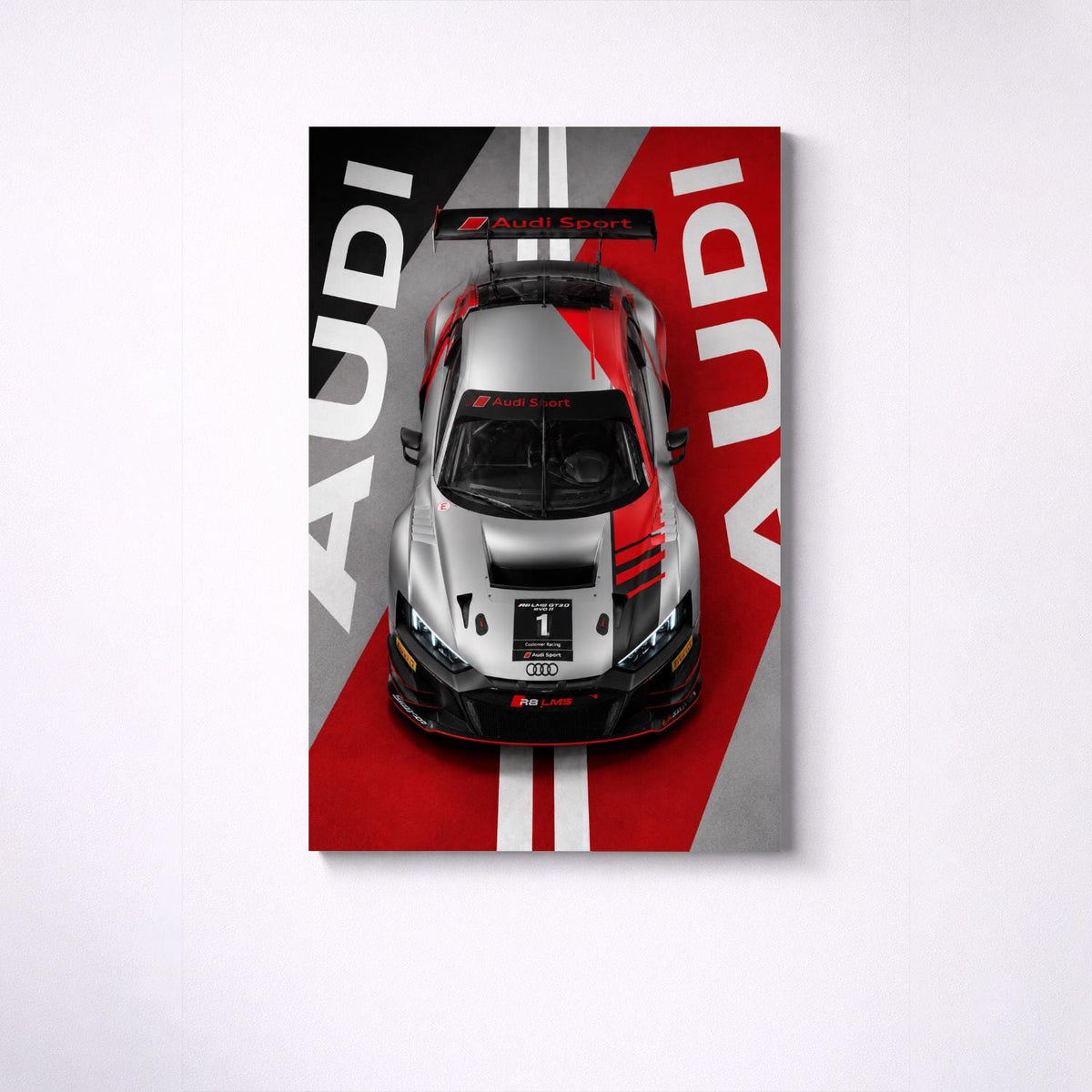 Audi R8 LMS GT3 Metal Wall Art – 上質なアルミ製メタルウォールアート、商品画像 5