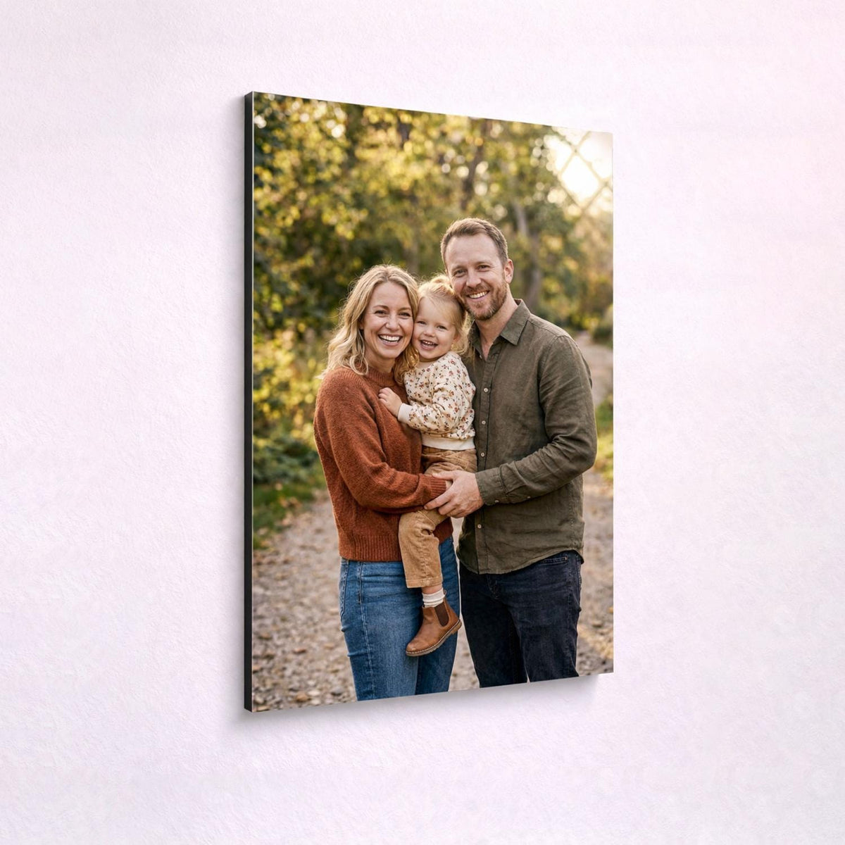 Custom Family Photo Metal Print – premium aluminum metal wall art, product image 3