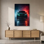 BMW M5 F90 Metal Wall Art – Neon Sports Car Poster – premium aluminum metal wall art, product image 9