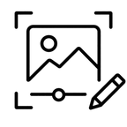 Custom photo editing icon