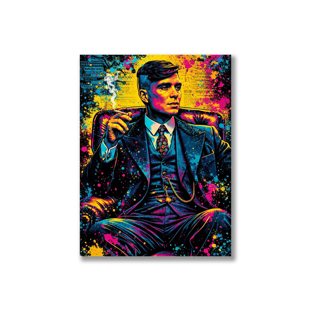 Thomas Shelby Peaky Blinders Metal Wall Art – premium aluminum metal wall art, product image 3