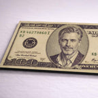 Retrato personalizado tipo billete en metal desde tu foto – arte mural premium de aluminio, imagen del producto 6
