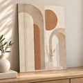 Neutral Japandi Arches Minimalist Metal Wall Art — thumbnail
