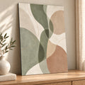Sage Organic Shapes Minimalist Metal Wall Art — thumbnail