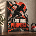 Train With Purpose Gym Metal Wall Art — thumbnail