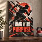 Train With Purpose Gym Metal Wall Art — thumbnail