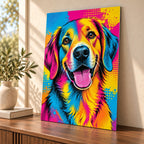 Colorful Pop Art Dog Metal Wall Art — thumbnail